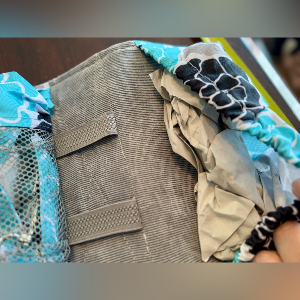Lilly Bit Elegant Mini Baby Bag - Black, Aqua Diaper Clutch Adjustable Crossbody - Picture 9 of 12